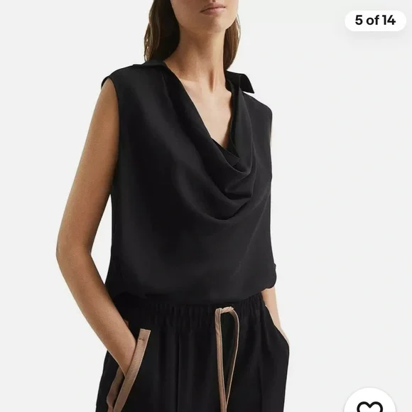 Reiss Ameliee Cowl Front
sleeveless Blouse size 2 - Picture 12 of 15